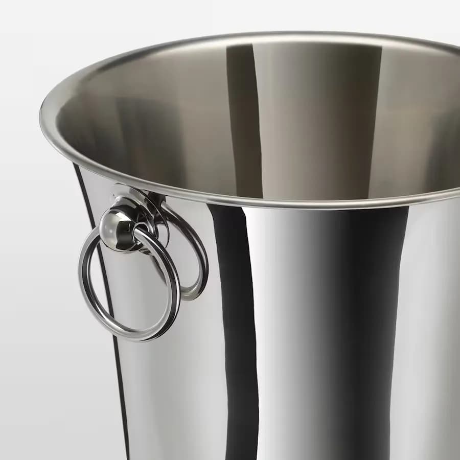 سطل یخ ایکیا SOLDRANKT استیل ضد زنگ، 20 سانتیمتر — تصویر ۴
