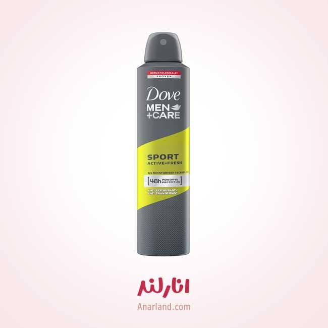 اسپری ضد تعریق مردانه داو مدل Sport Active+Fresh حجم 250 میلی لیتر — تصویر ۲