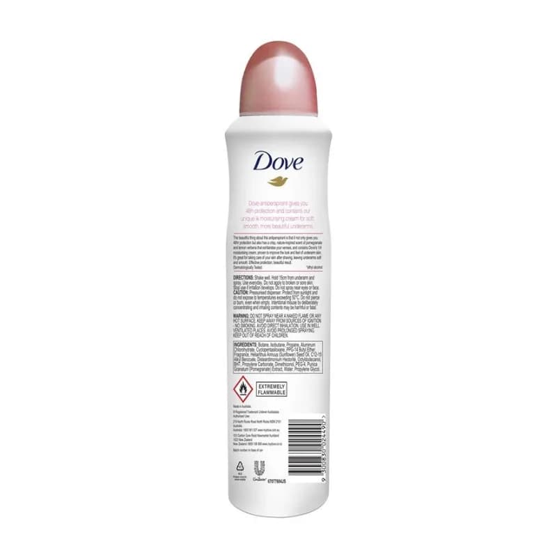 اسپری ضد تعریق زنانه داو مدل Go Fresh با رایحه انار و به لیمو حجم 250 میلی لیتر — تصویر ۳