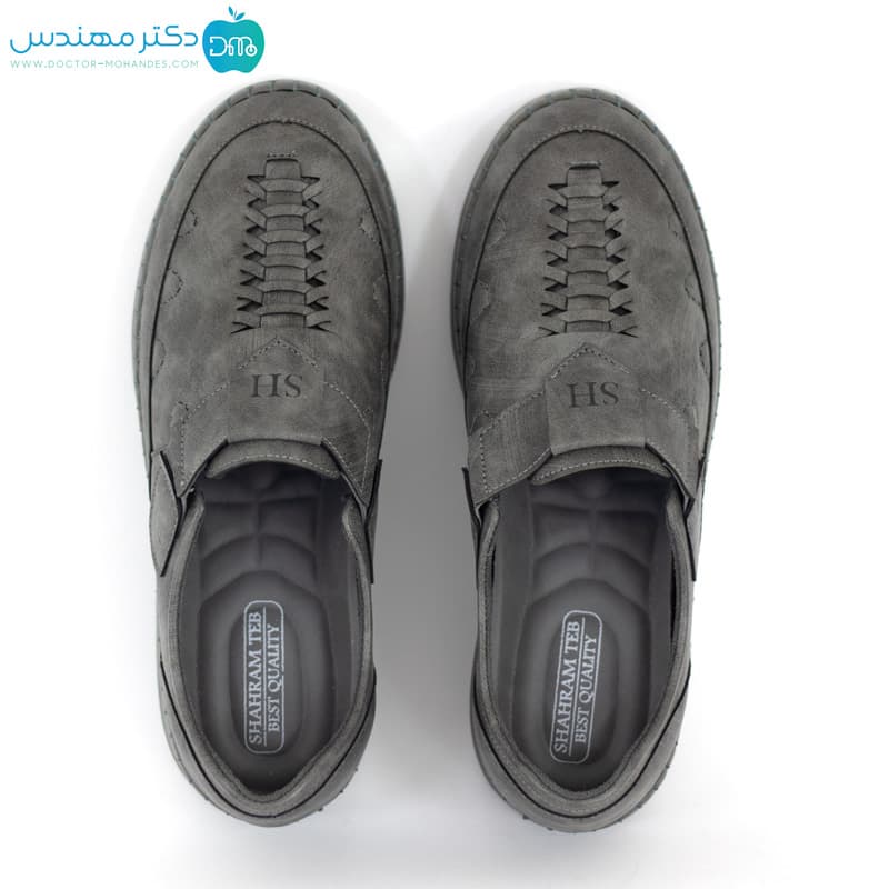 کفش طبی زنانه شهرام طب کد 3021 رنگ طوسی — تصویر ۸