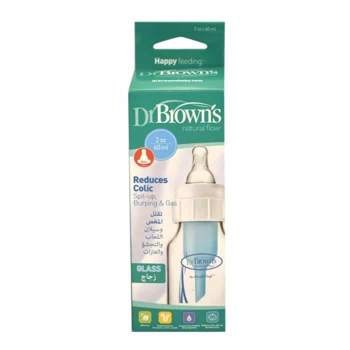 شیشه شیر پیرکس 60 میل باریک دکتر براونز (اورجینال) — تصویر ۲