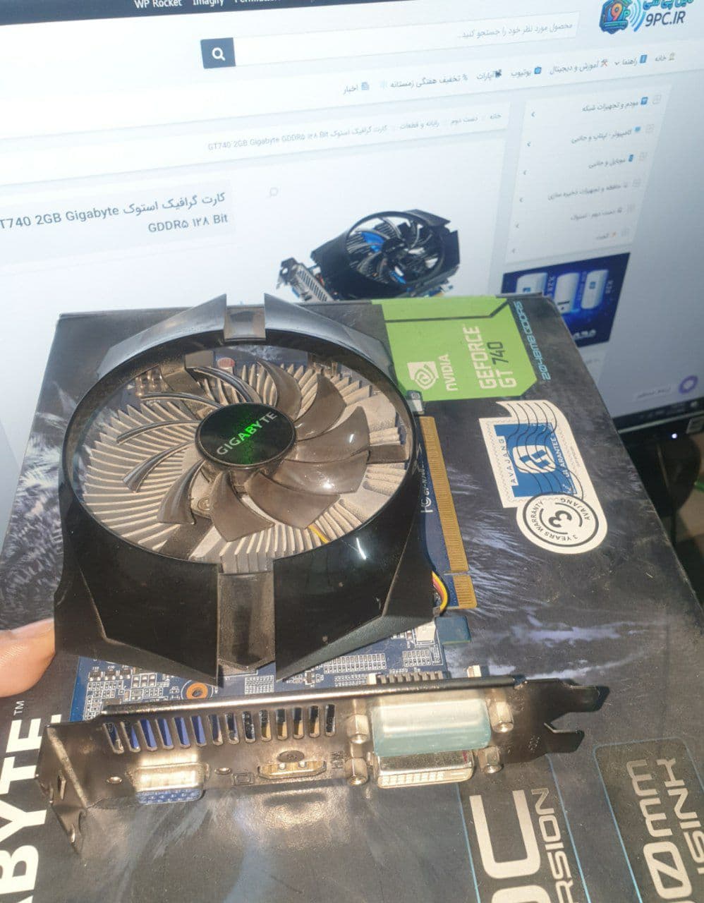 کارت گرافیک استوک GT740 2GB Gigabyte GDDR۵ ۱۲۸ Bit — تصویر ۷