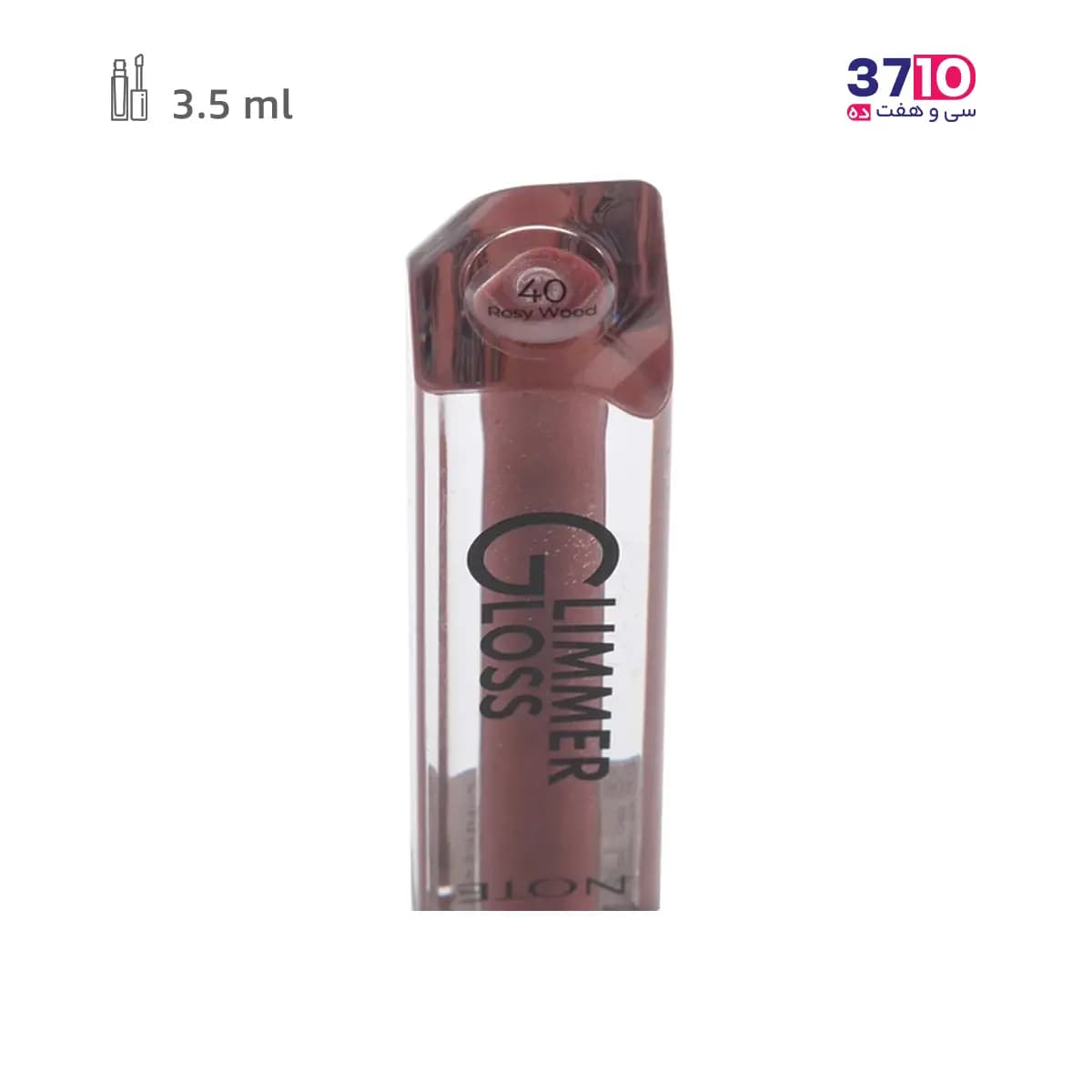 رژلب مایع اکلیلی نوت مدل گلیمر گلاس GLIMMER GLOSS شماره 40 — تصویر ۳