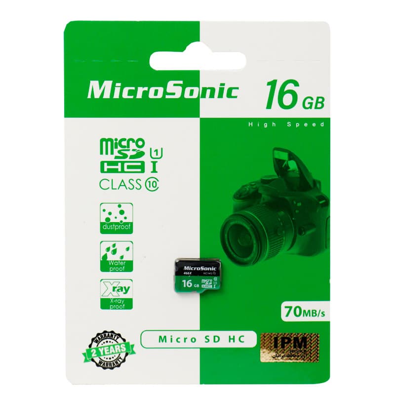 رم میکرو ۱۶ گیگ میکروسونیک MicroSonic U1 C10 70MB/s — تصویر ۳