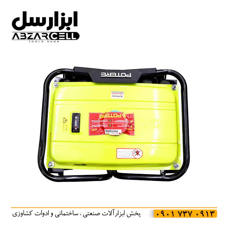 موتور برق 9 کیلو وات پوتر مدل PT18000VES| استارتی| چرخ و دسته| 9000 وات| سیم پیچ مسی — تصویر ۲