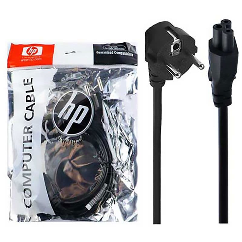 کابل برق ضخیم سه پین آداپتور لپ تاپ 1.8 متری HP کد 3516 — تصویر ۲