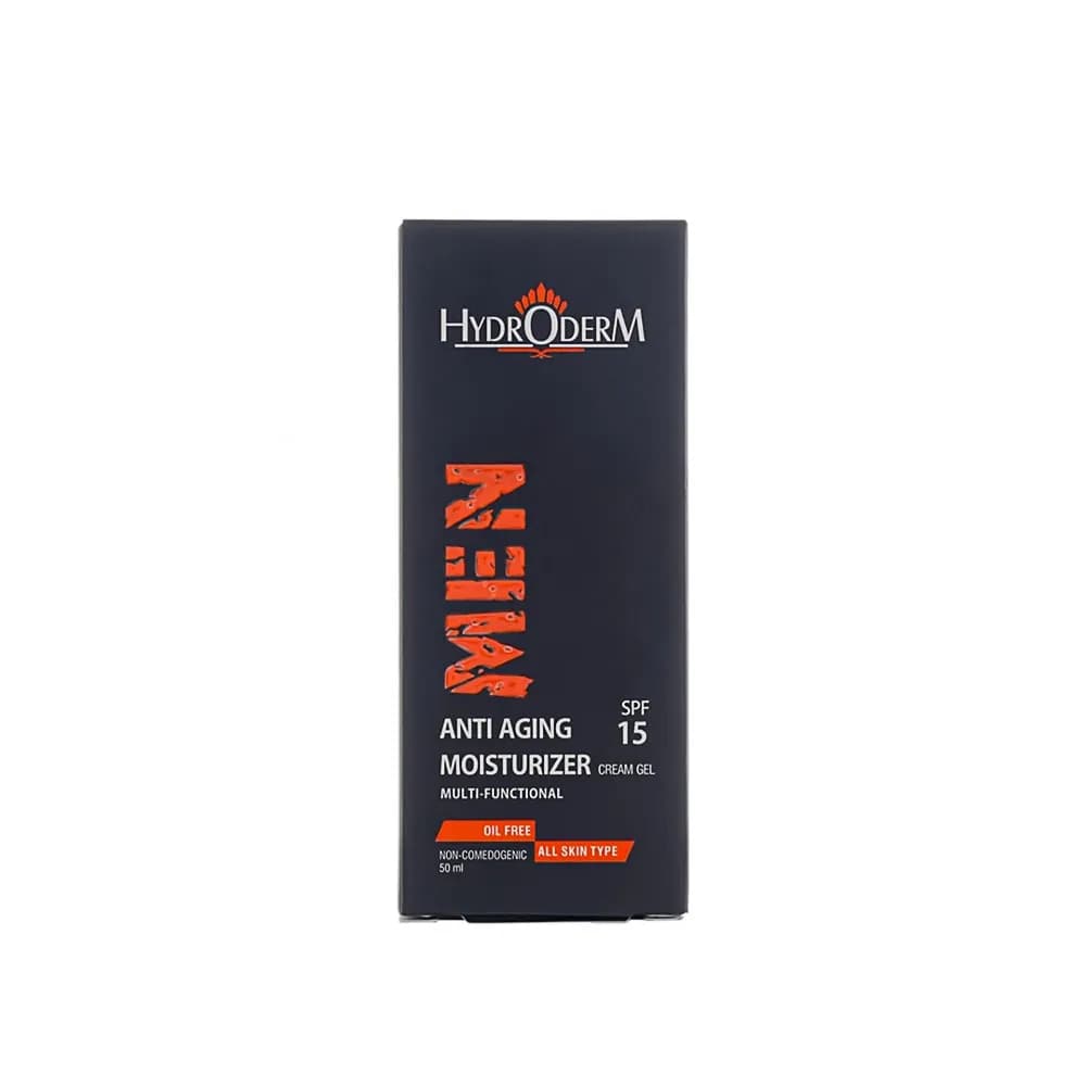 کرم ژل مرطوب کننده و ضد چروک آقایان SPF15 هیدرودرم 50 میلی لیتر — تصویر ۴