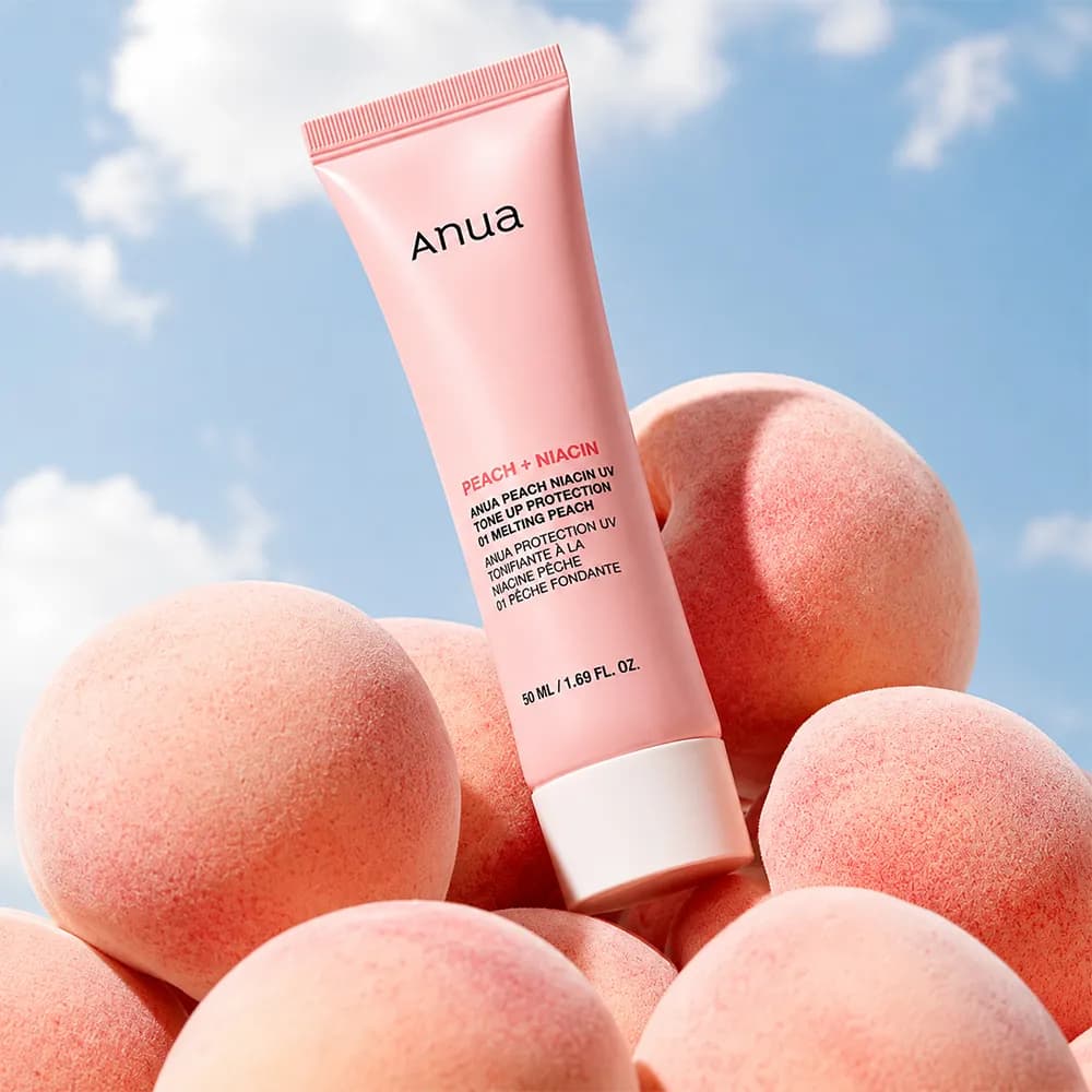 ضد آفتاب ضد لک هلو و نیاسینامید آنوا Anua Peach + Niacin UV Tone Up Protection حجم 50 میلی لیتر — تصویر ۴