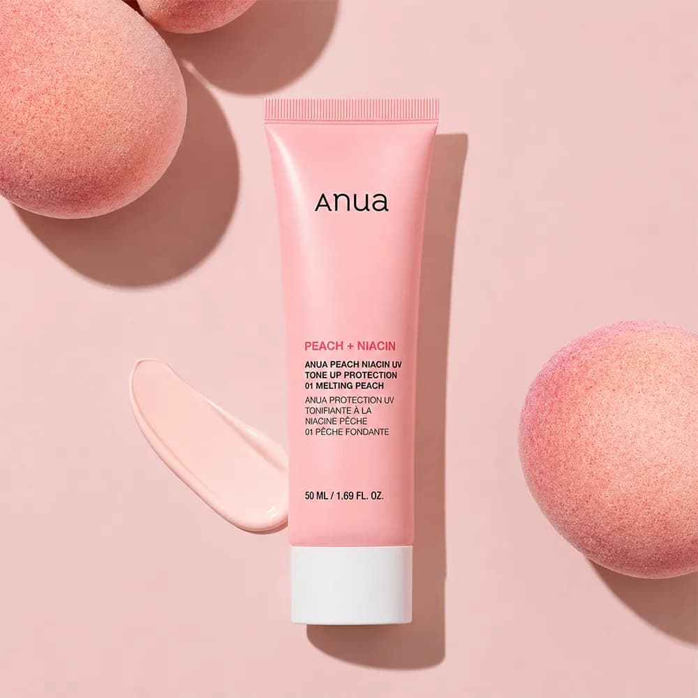 ضد آفتاب ضد لک هلو و نیاسینامید آنوا Anua Peach + Niacin UV Tone Up Protection حجم 50 میلی لیتر — تصویر ۲
