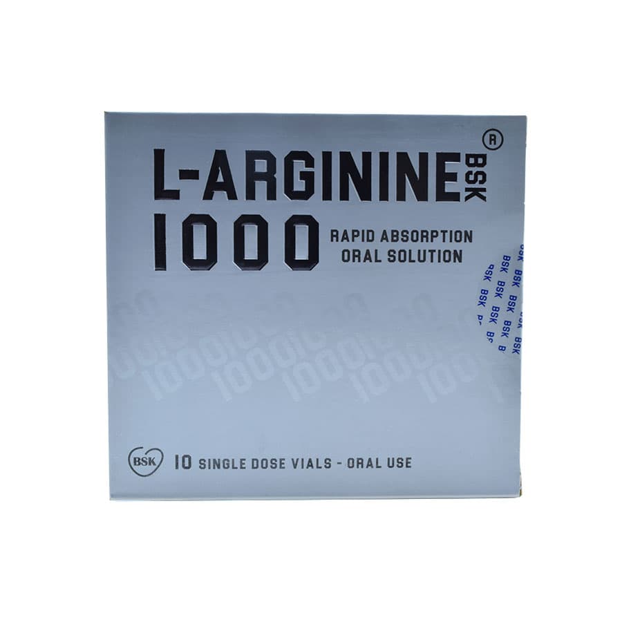 ویال خوراکی ال آرژینین 1000 بی اس کی 10 عددی — تصویر ۲