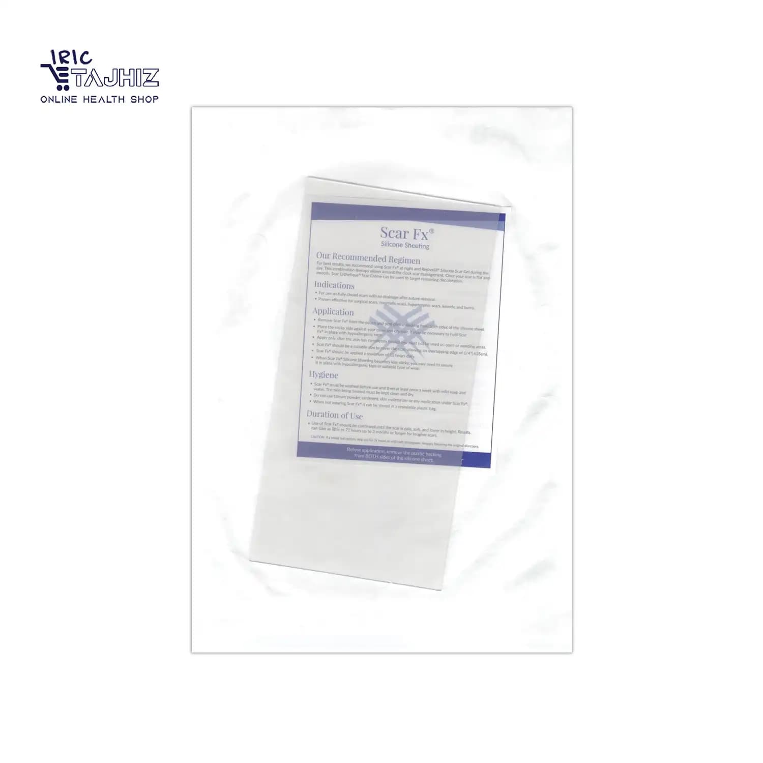 نوار سیلیکونی اسکار اف ایکس 20*10 سانت اسکارهیل Scar Heal — تصویر ۳