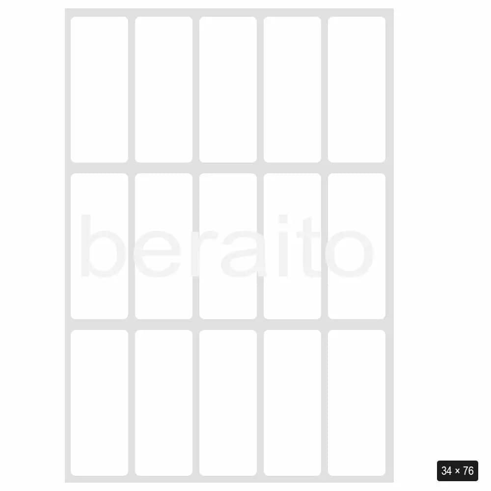 کاغذ پشت چسب دار تیغ خورده سایز 34 × 76 میل بسته 100 عددی — تصویر ۲