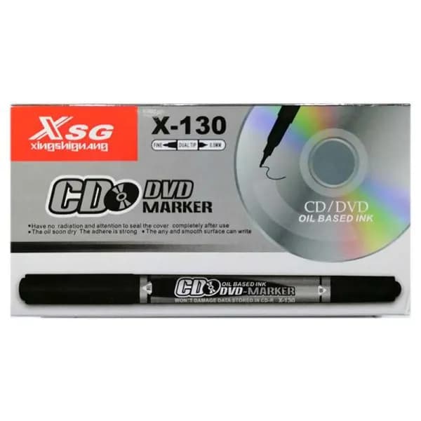 ماژیک سی دی دو سر مدل XSG کد X-130 بسته 12 عددی — تصویر ۵