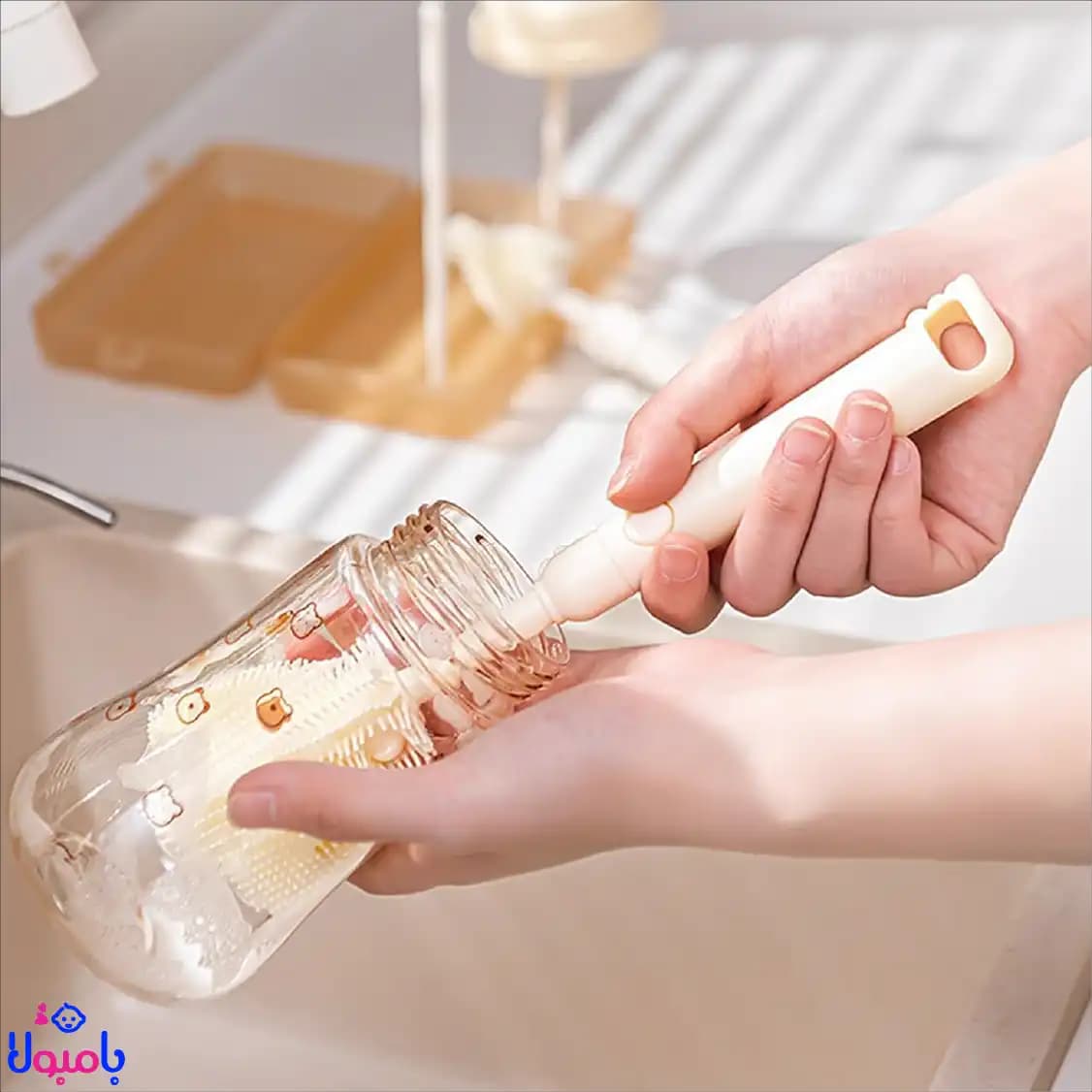 شیشه شور سیلیکونی کودک عروسکی مدل آبچکان دار — تصویر ۱۰