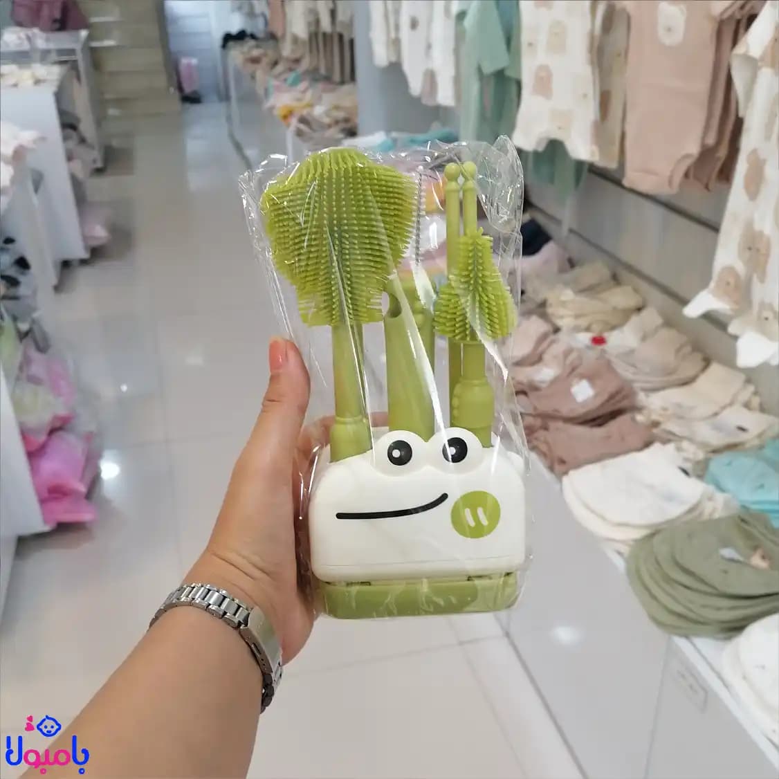 شیشه شور سیلیکونی کودک عروسکی مدل آبچکان دار — تصویر ۶