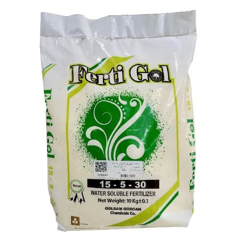 كود NPK 15-5-30 فرتی گل (10kg) — تصویر ۲