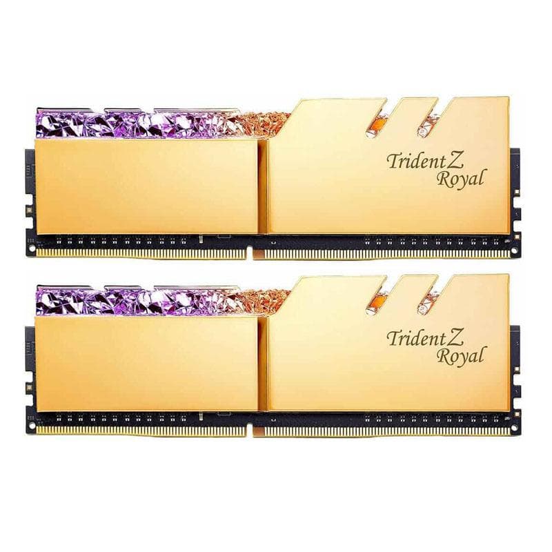 رم جی اسکیل GSKILL TRIDENTZ ROYAL GOLD 16GB DUAL 4000MHZ CL18 D4