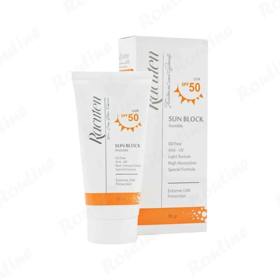 کرم ضد آفتاب بیرنگ SPF50 راکوتن مناسب پوست چرب — تصویر ۵