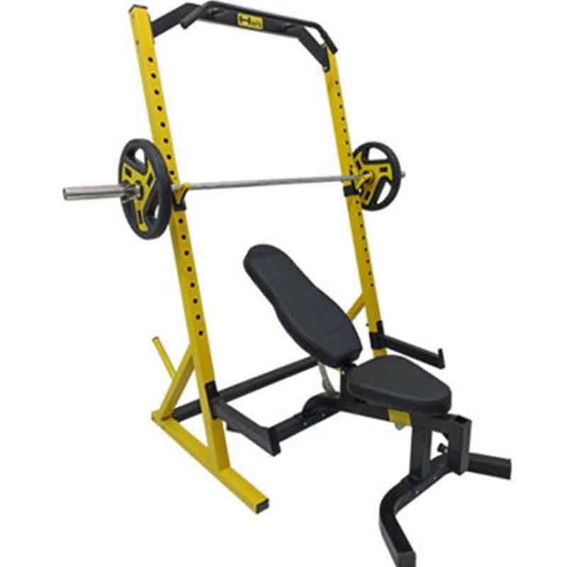 دستگاه رک اسکات به همراه نیمکت هیرو Hero half rack — تصویر ۹