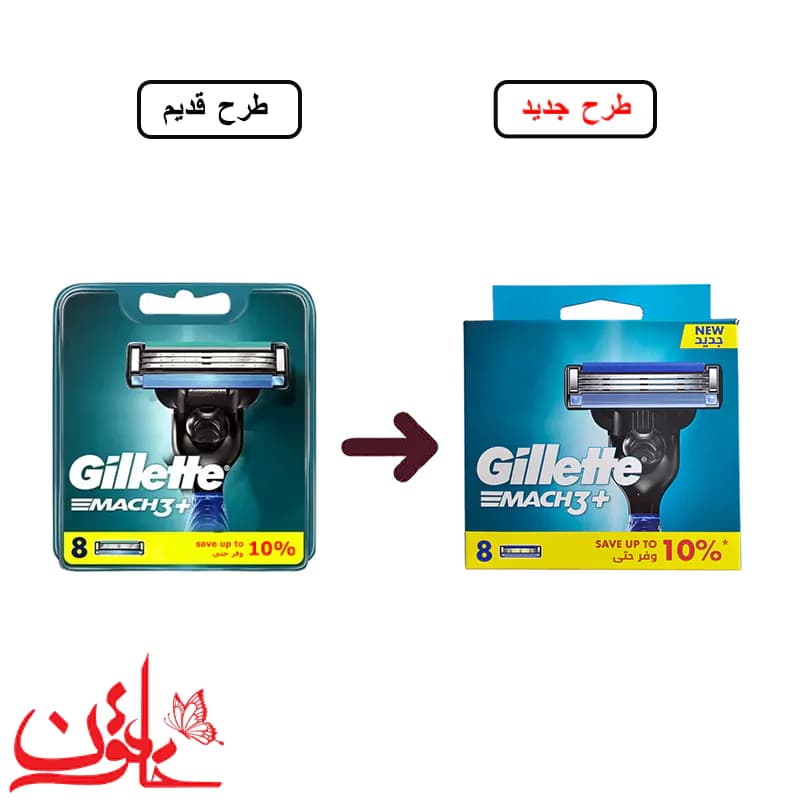 تیغ یدک ژیلت مدل MACH3 بسته 8 تایی — تصویر ۳