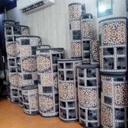 گلیم فرش ماشینی کاشان کد (301) دودی کناره برشی (2/80*1)دارای سایزبندی (پس کرایه) — تصویر ۲