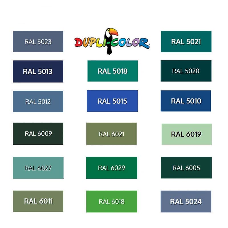 اسپری رنگ سبز Dupli-Color RAL 6027 400ml — تصویر ۷