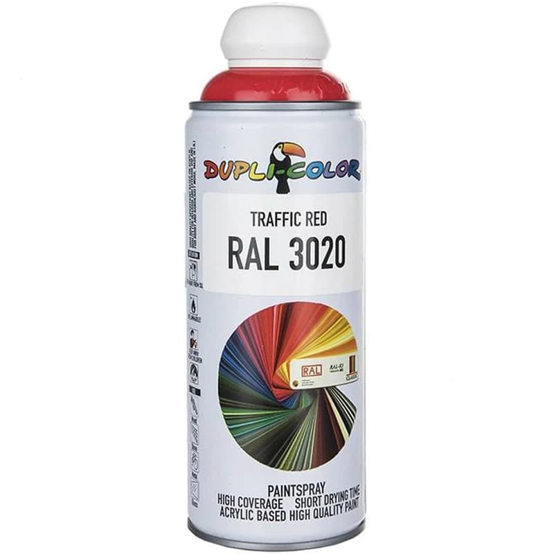 اسپری رنگ قرمز Dupli-Color RAL 3020 400ml — تصویر ۵