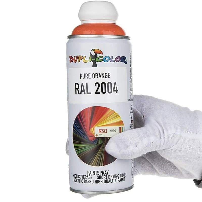 اسپری رنگ نارنجی Dupli-Color RAL 2004 400ml — تصویر ۴