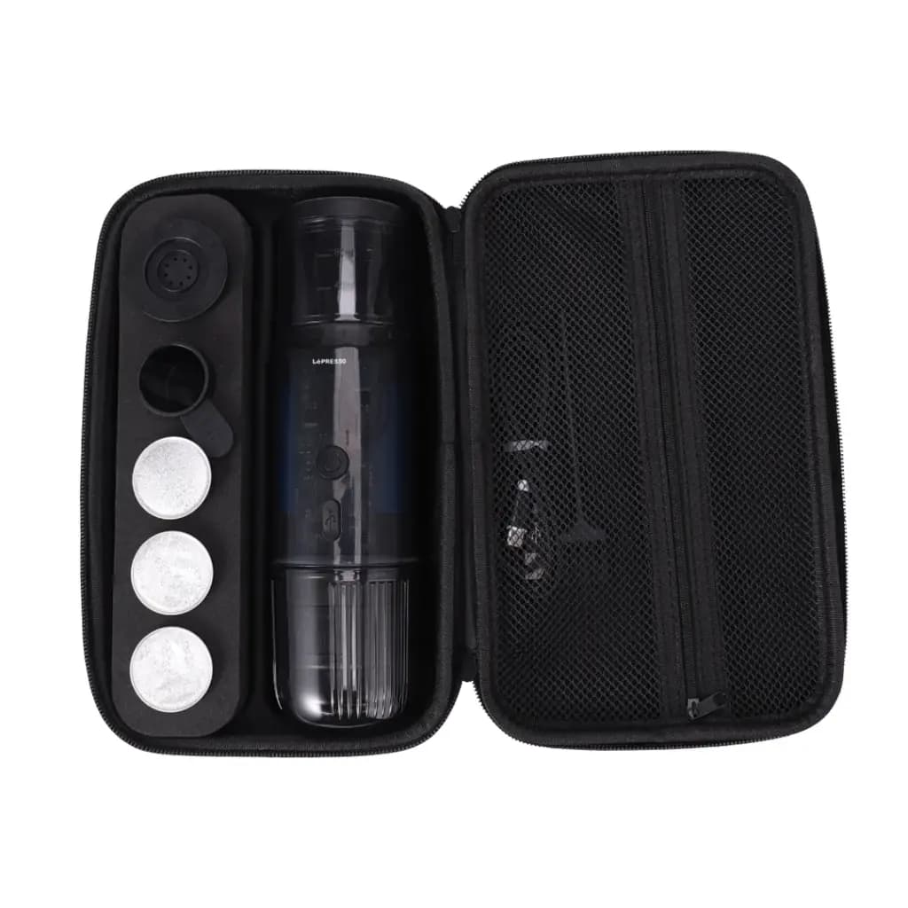 قهوه ساز شارژی سرد و گرم مسافرتی لپرسو LePresso Portable Mini Espresso Machine with Travel Pouch LPCFFM0031 — تصویر ۷