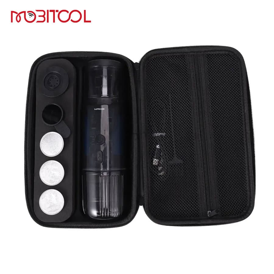 قهوه ساز شارژی سرد و گرم مسافرتی لپرسو LePresso Portable Mini Espresso Machine with Travel Pouch LPCFFM0031 — تصویر ۲