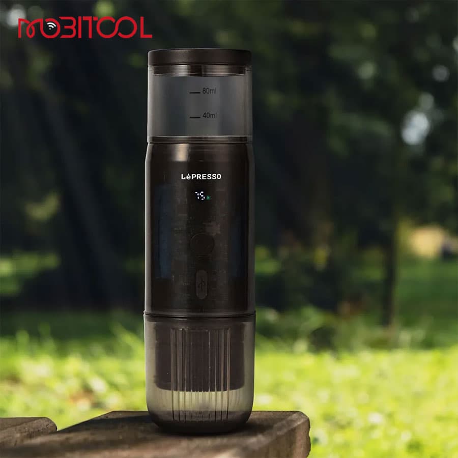 قهوه ساز شارژی سرد و گرم مسافرتی لپرسو LePresso Portable Mini Espresso Machine with Travel Pouch LPCFFM0031 — تصویر ۴
