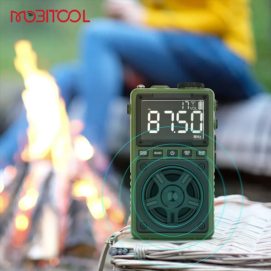 رادیو و اسپیکر بلوتوث گرین لاین Green Lion Voyager Portable Radio,Flash Light,Speaker — تصویر ۵