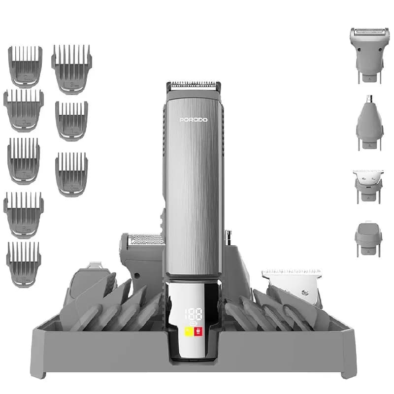 ست ماشین اصلاح حرفه ای 14 عددی پرودو Porodo Lifestyle 14 IN 1 Trimming Kit PD-LFST112 — تصویر ۱۰