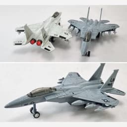 اسباب بازی جنگنده F15 فلزی موزیکال و چراغ دار ماکت فلزی جنگنده F15 آمریکایی ماکت هواپیما — تصویر ۲