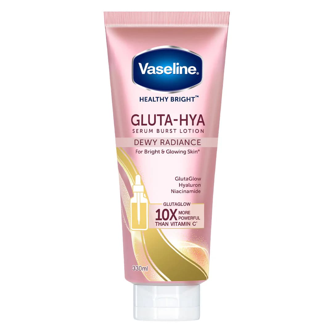 لوسیون بدن سرمی وازلین Vaseline مدل GLUTA – HYA Dewy Radiance حجم 330 میل — تصویر ۳