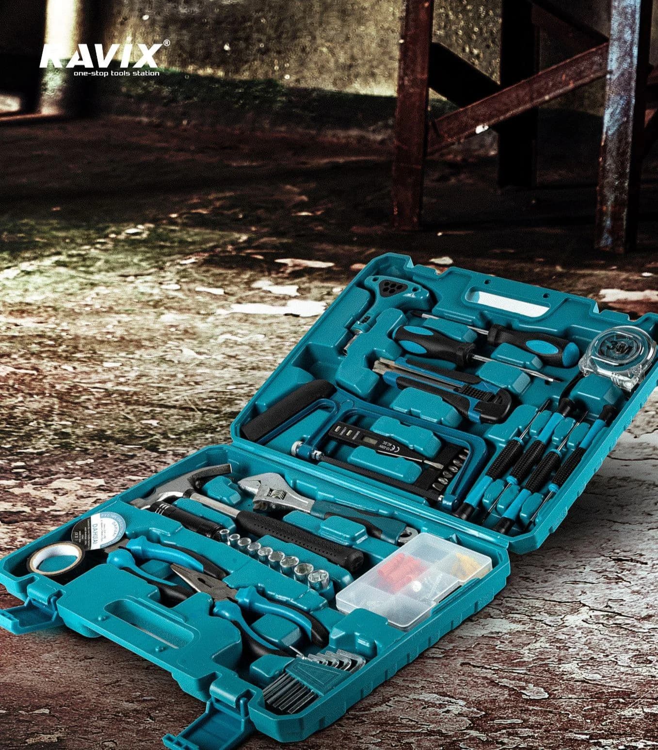 کیت ابزار دستی 48 پارچه راویکس مدل RX-48PCS — تصویر ۲