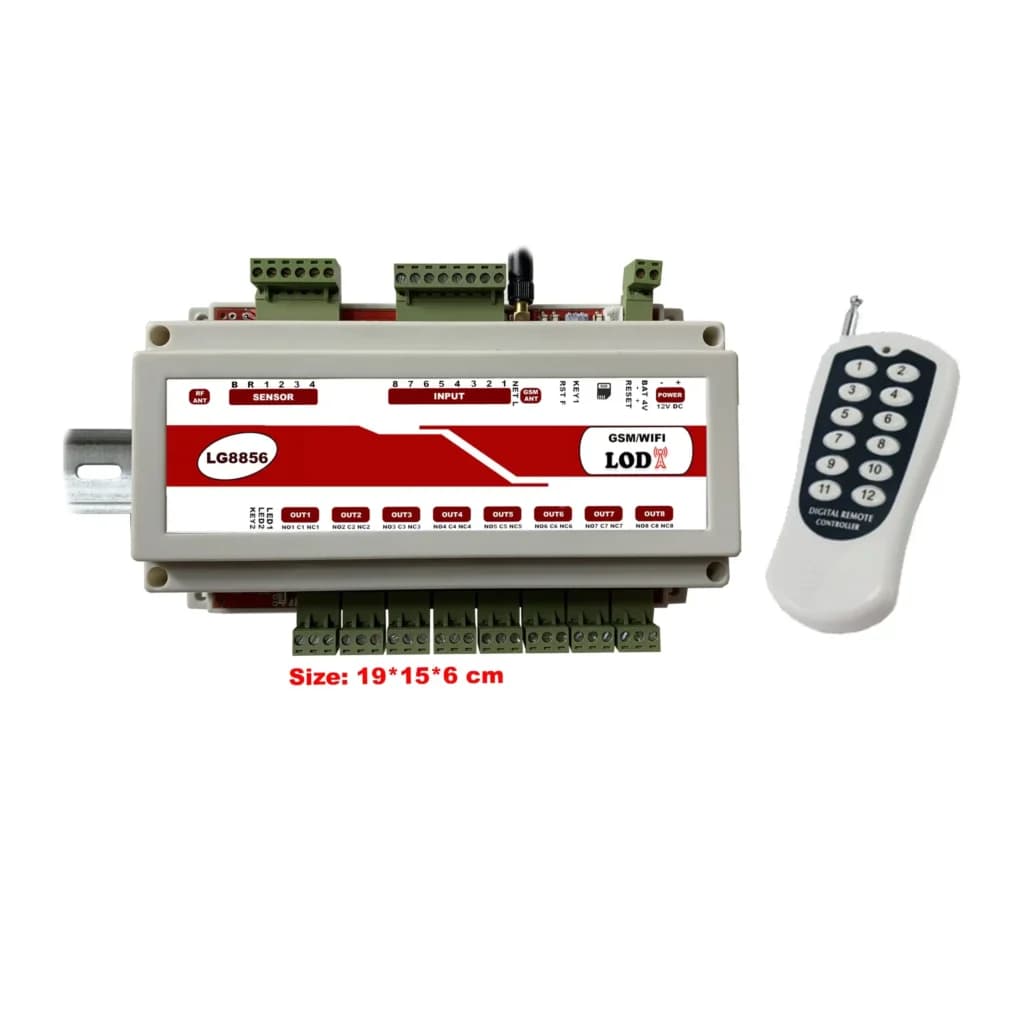 کنترل پیامکی ریموتی 8 کاناله تایمردار LG8856 — تصویر ۳