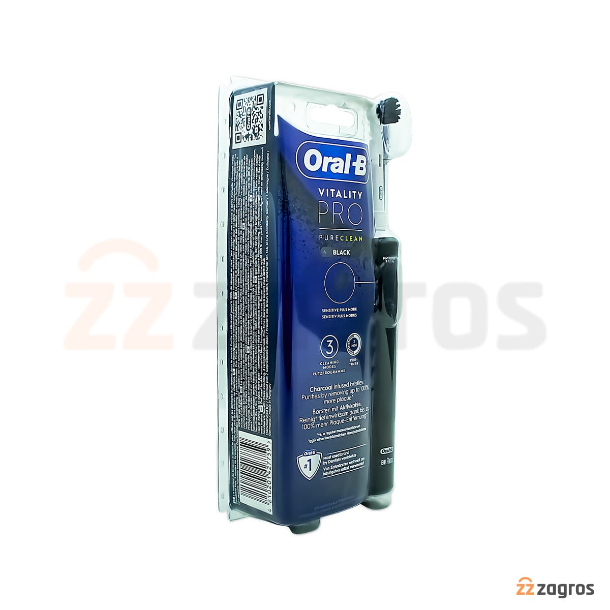 مسواک برقی اورال بی مدل Vitality Pro Pure Clean رنگ مشکی — تصویر ۶
