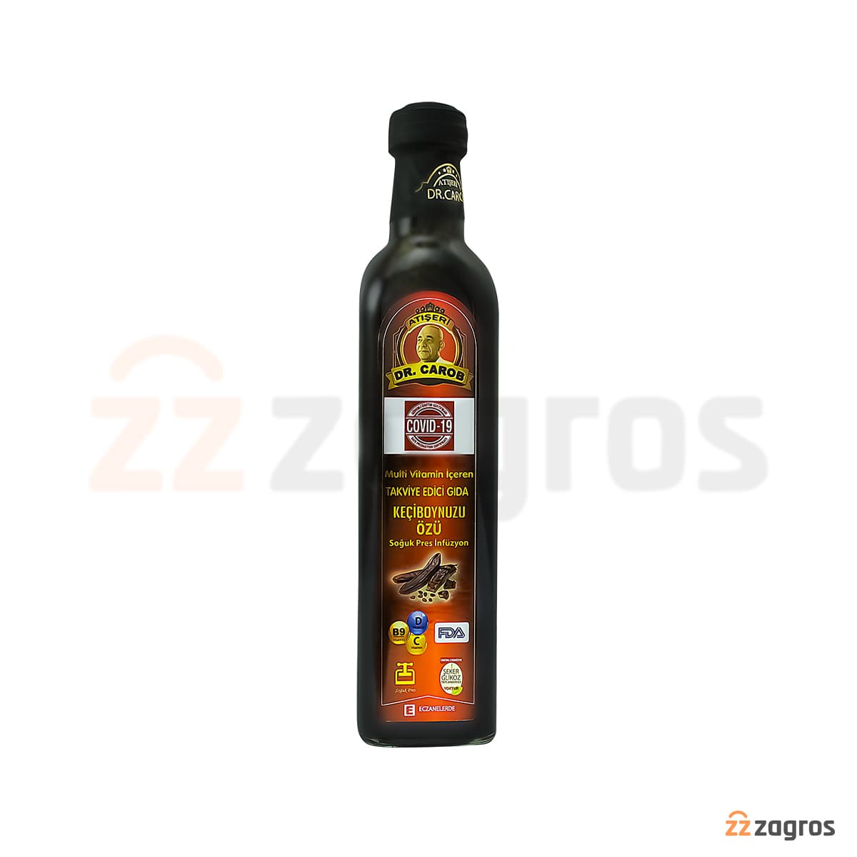 شربت خرنوب Dr.Carob حجم 500 میل — تصویر ۴