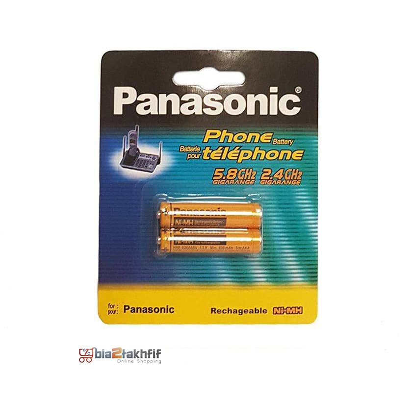باتری نیم قلمی تلفن بی سیم HHR-3MRT/2BM پاناسونیک — تصویر ۲
