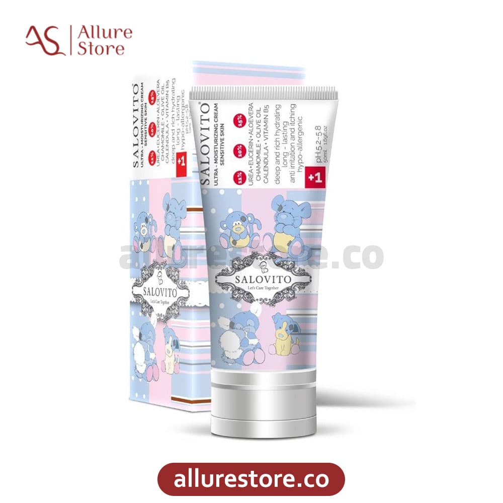کرم مرطوب کننده سالوویتو بالای یک سال 9% اوره (ضد اگزما قوی) 50ml | آلور استور — تصویر ۲