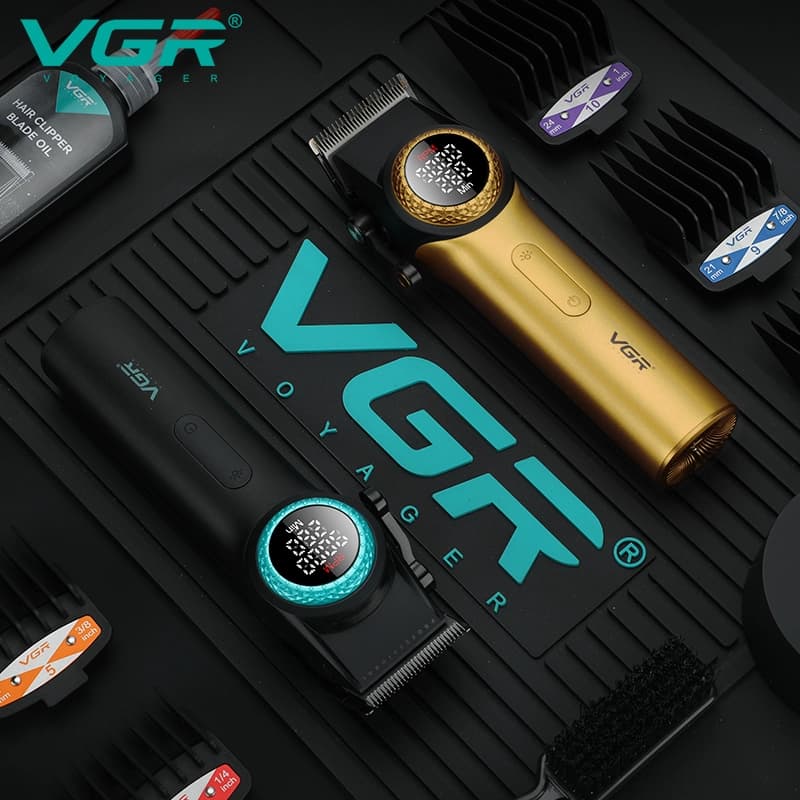 ماشین اصلاح سر و صورت وی جی آر مدل V-001 (طلایی) — تصویر ۳