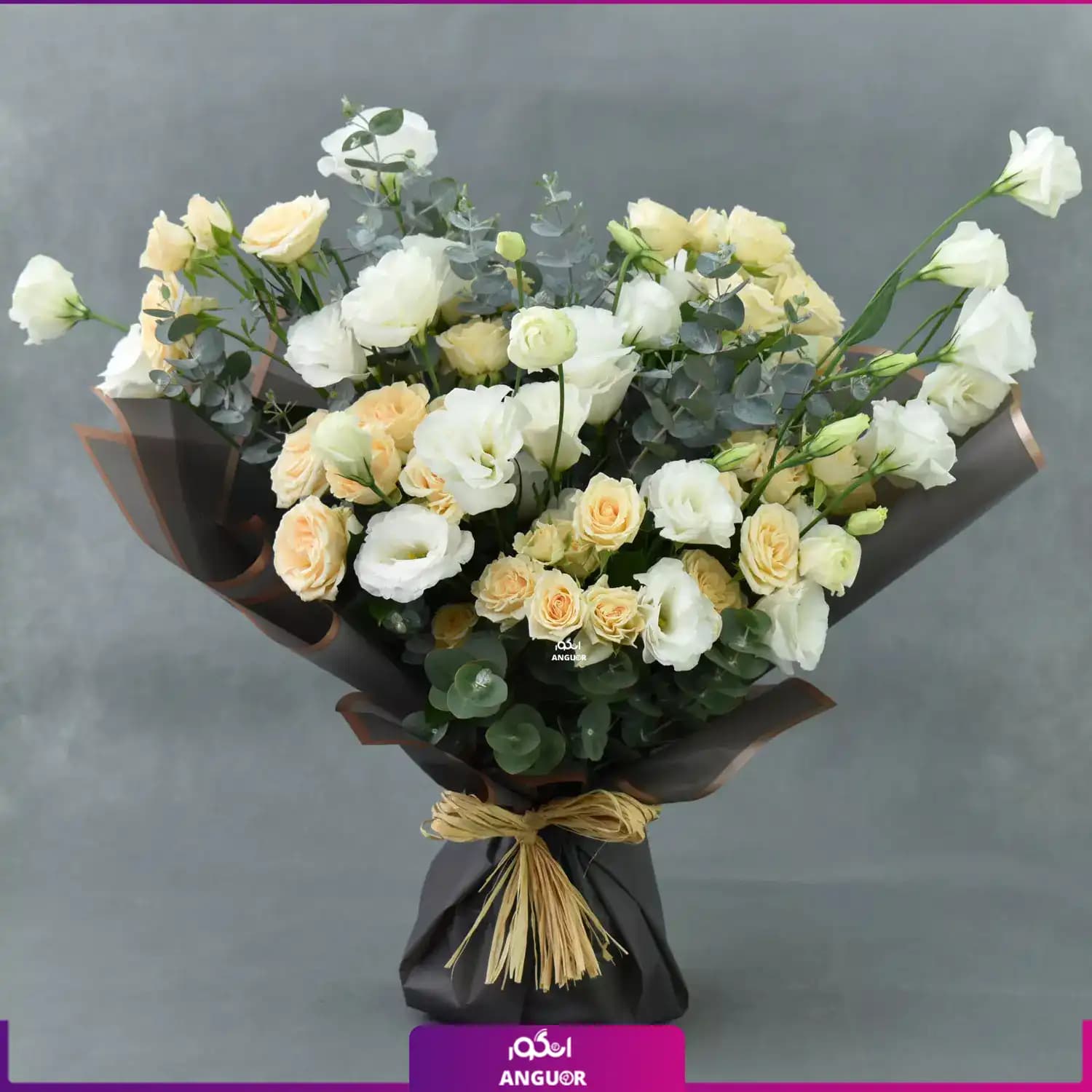 Spray Rose and Lisianthus Bouquet (طرح بین الملل کلاسیک)