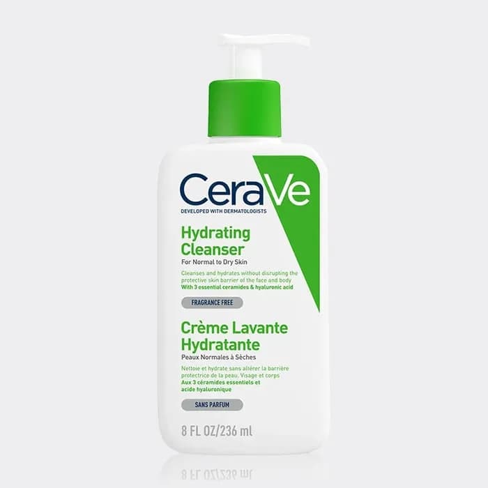 شوینده و آبرسان پوست نرمال تا خشک سراوی مدل Cerave hydrating cleanser — تصویر ۴