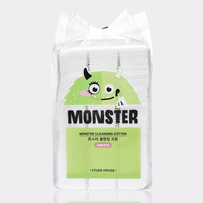 پد کتان سه لایه 408 عددی اتود هاوس مدل Etude house monster cleansing cotton — تصویر ۳