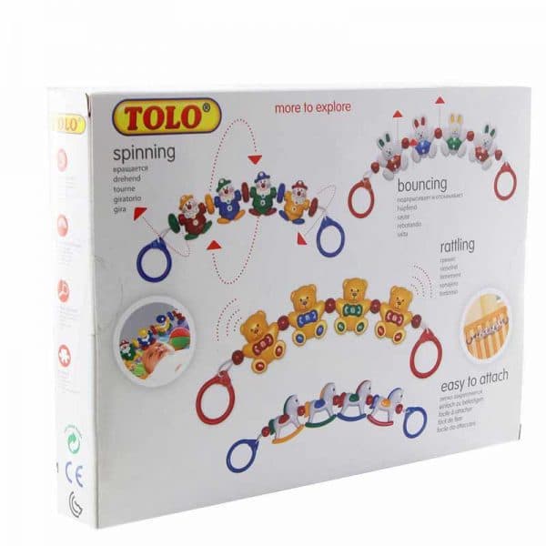 اسباب بازی آویز کریر خرس تولو tolo 87120 — تصویر ۴