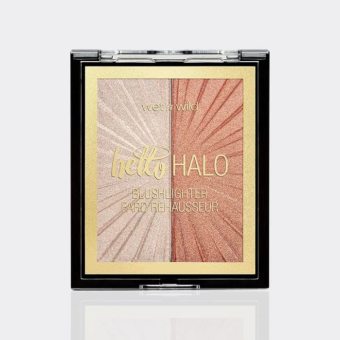 پالت رژگونه و هایلایتر هلو هالو وت ان وایلد مدل wet n wild blushlighter hello halo