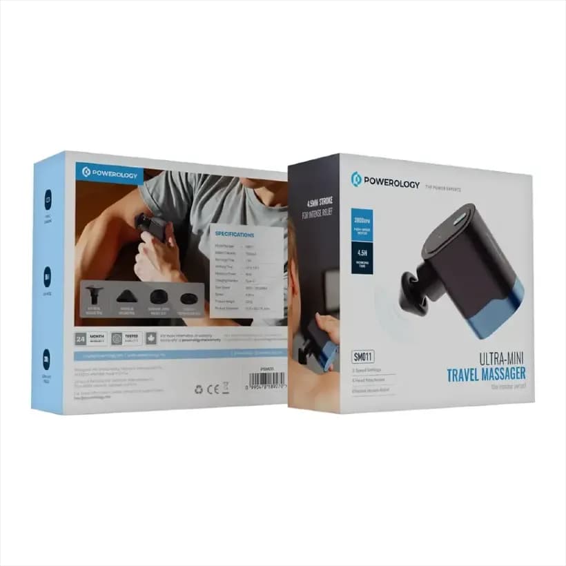 ماساژور تفنگی پاورولوژی مدل Ultra-Mini Travel Massager PSM011 — تصویر ۲