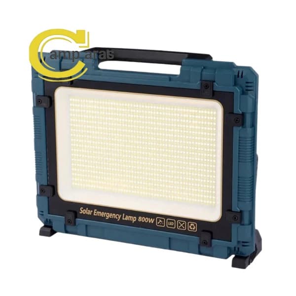 پروژکتور شارژی خورشیدی 400 وات W8109-2 پاوربانک دار — تصویر ۶
