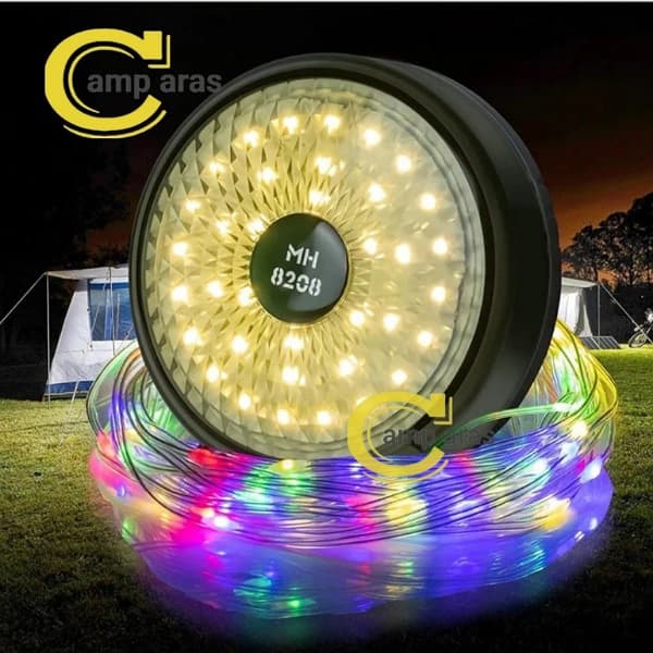 چراغ ریسه شارژی 10 متر STRING LIGHT MH8208 — تصویر ۲